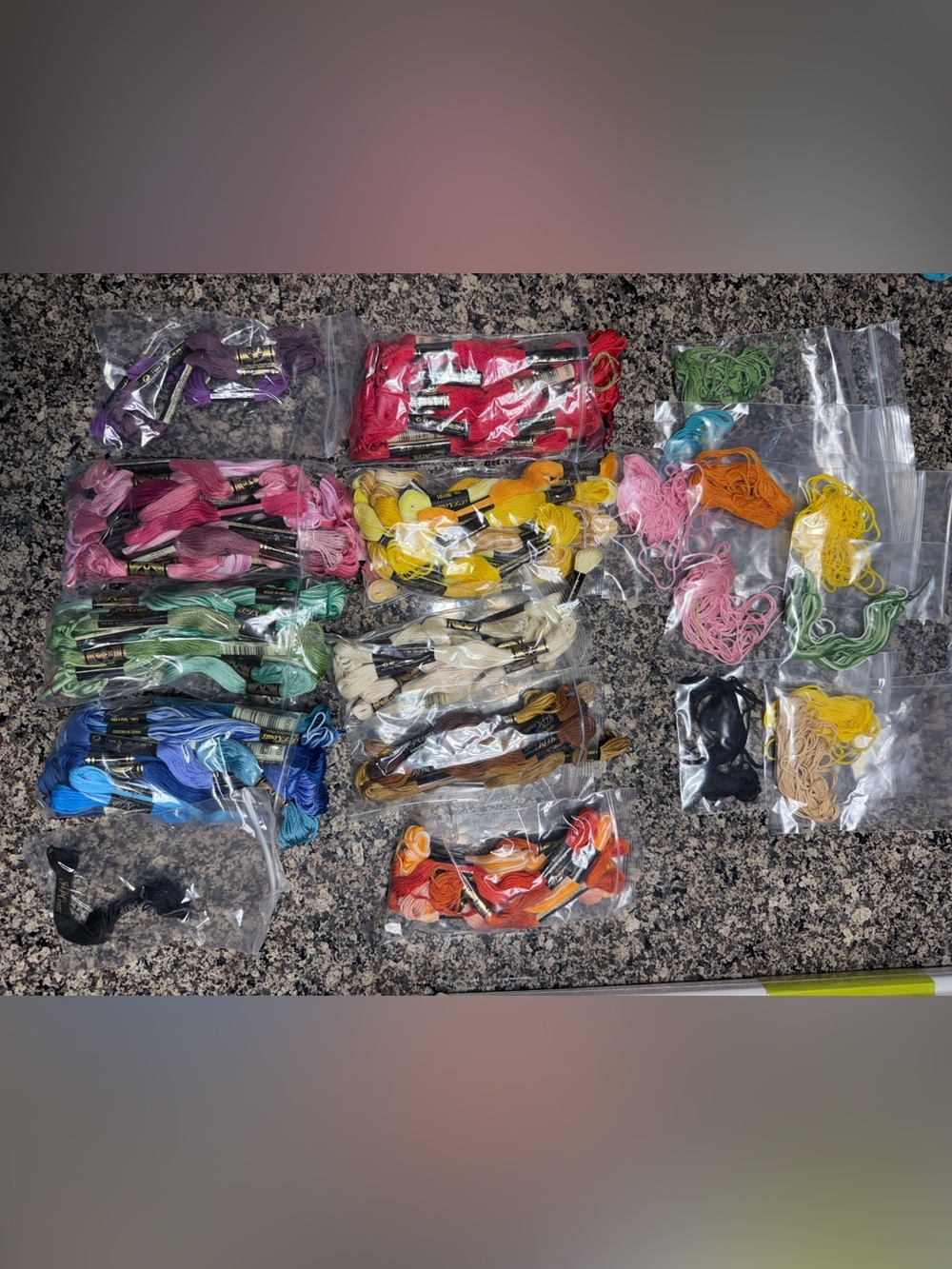 Assorted Embroidery Floss Collection - Multi Color Skeins